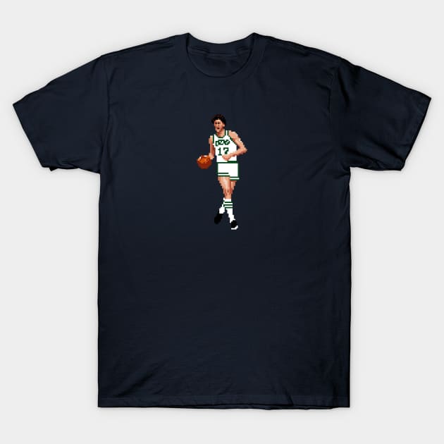 John Havlicek Pixel Dribble T-Shirt by qiangdade